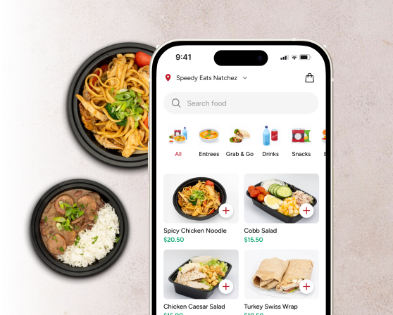 Mobile app for order food